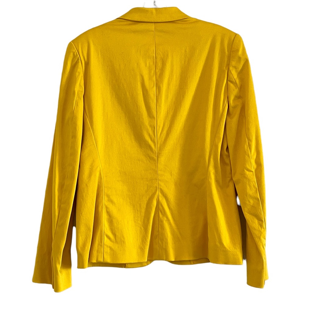 Vintage RALPH Ralph Lauren mustard yellow blazer jacket w/gold buttons SZ 10 - Picture 13 of 17